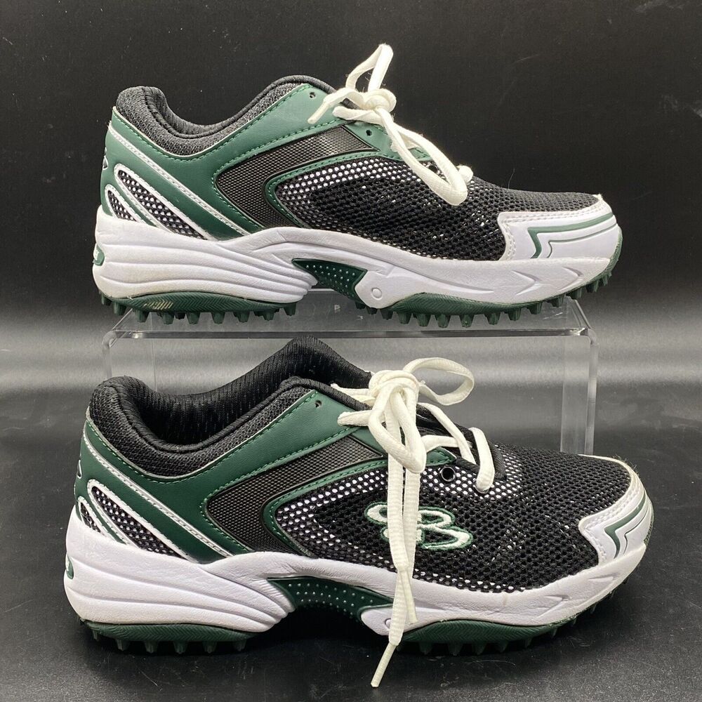 Boombah Baseball Softball Turf Shoes Green Black Mens Size 5 Womens Size 6.5 EUC